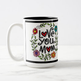 Amour Maternel - Tasse Spéciale Journée des Mères Två-Tonad Mugg