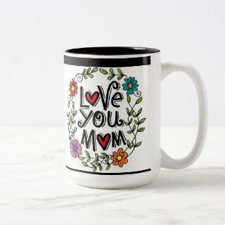 Amour Maternel - Tasse Spéciale Journée des Mères Två-Tonad Mugg