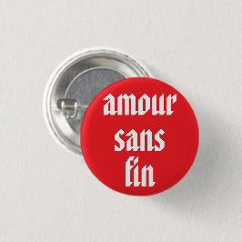 Amour Sans Fin (Oändlig Kärlek) Fransk Citat Knapp