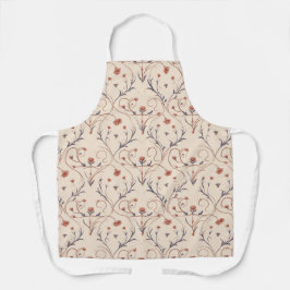 Amour Vine All-Over Print Apron, Medium