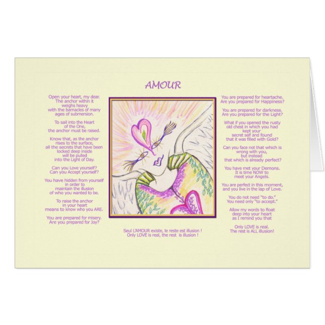 Amourkort Hälsningskort (Framsidan Horizontal)