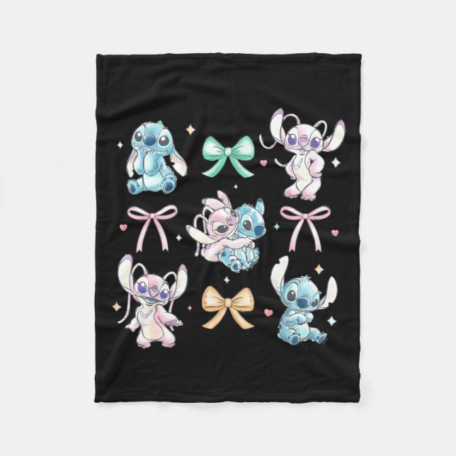 Amp Angel Coquette Style Bows Valentines Day  Fleecefilt (Framsidan)