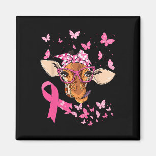 & Bandana Rosa Ribbon Breast Cancer Awareness Magnet