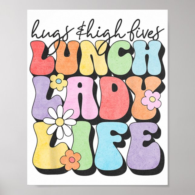 &amp; High Fives Lunch Dam Vibes School Appreciat Poster (Framsidan)