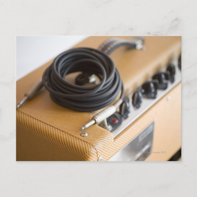 Amp och kabel vykort (Framsida)