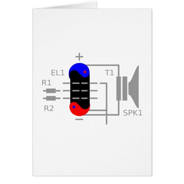 Amp Tube Hälsningskort (Framsidan)