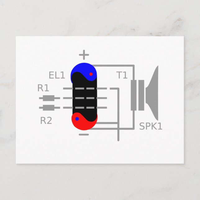 Amp Tube Vykort (Framsida)