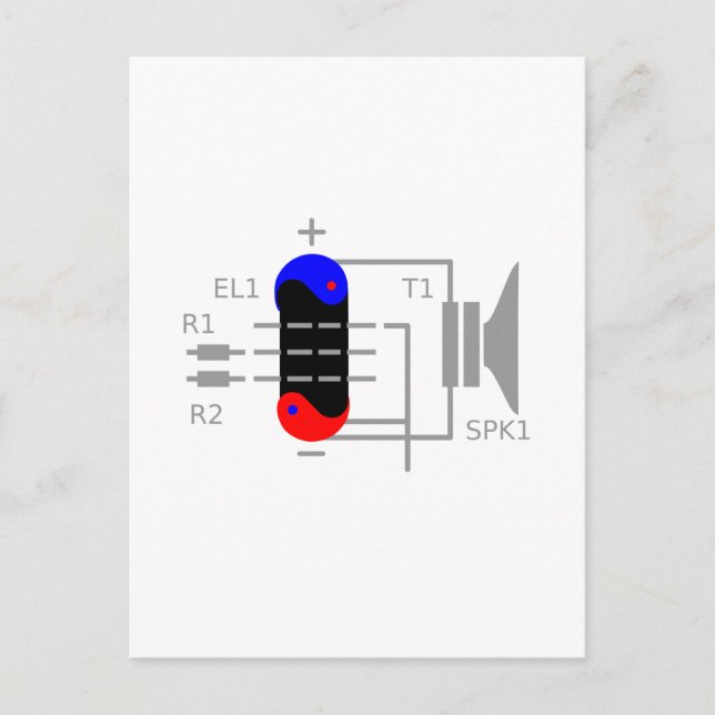 Amp Tube Vykort (Framsida)