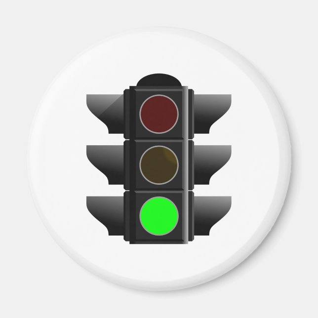 Ampel traffic light grün green magnet (Framsidan)