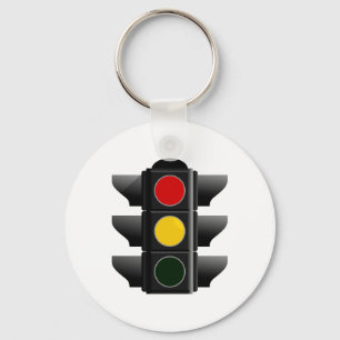 Ampel traffic light rot gelb red gult nyckelring