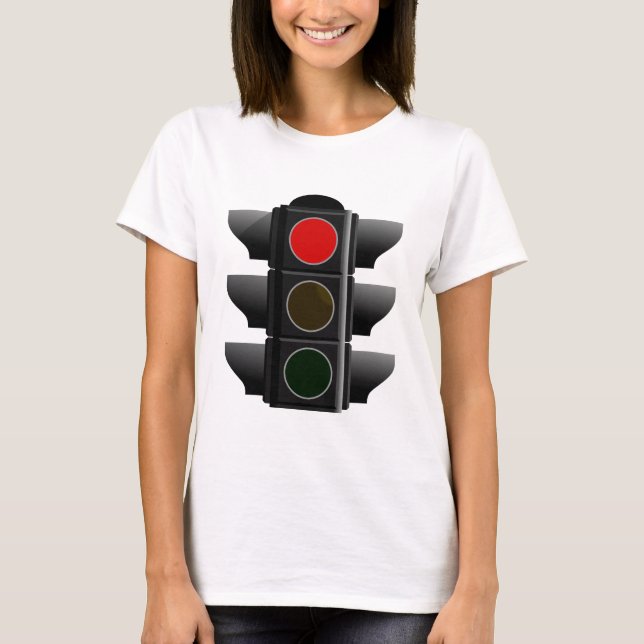 Ampel traffic light rot red t shirt (Framsida)