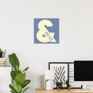 Ampersand Avslappnad Minimalistisk Poster