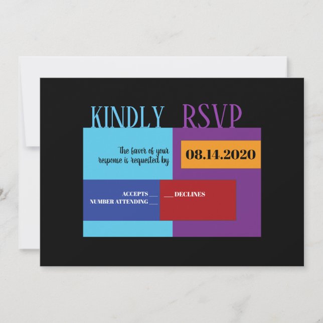 AMPERSAND B'NAI MITZVAH Pub Bat mitzvah svarskort Inbjudningar (Framsida)