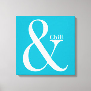 Ampersand Chill Canvastryck