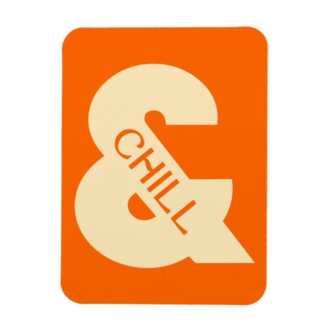 Ampersand Chill Minimalist Magnet (Vertikal)