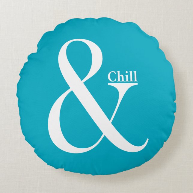 Ampersand Chill Rund Kudde (Framsidan)