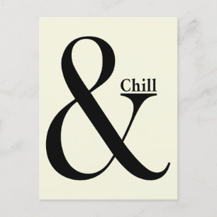 Ampersand Chill Vykort