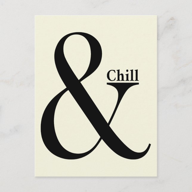 Ampersand Chill Vykort (Framsida)