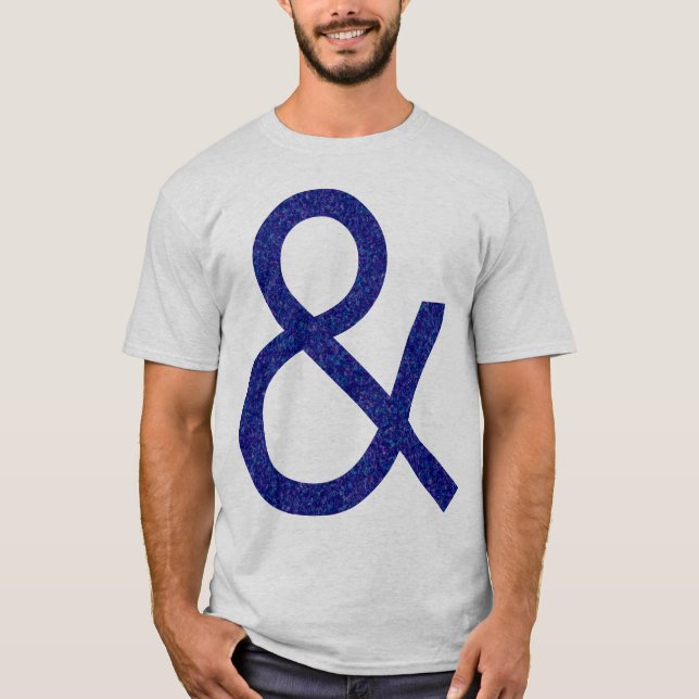 Ampersand - Gå texturerad på ljus T-shirt (Framsida)