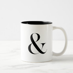 Ampersand Home Decor Bröllop tvåtonskafett Mugg