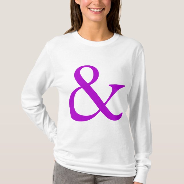 Ampersand - Lila Tee Shirt (Framsida)