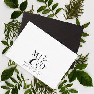 Ampersand Monogram par Anteckningskort