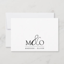 Ampersand Monogram par Note Card Anteckningskort