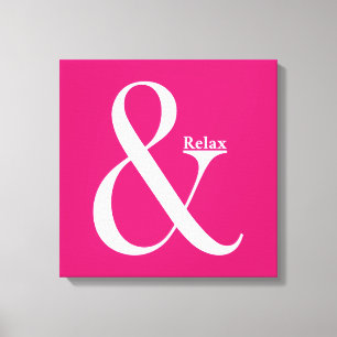 Ampersand och slappna av canvastryck