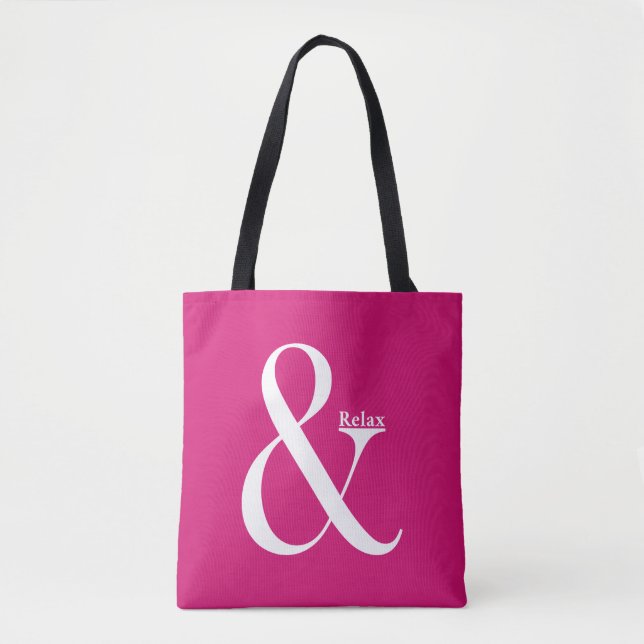 Ampersand och slappna av tygkasse (Framsida)