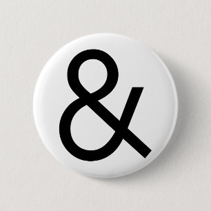 Ampersand - svart knapp