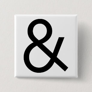 Ampersand - svart knapp