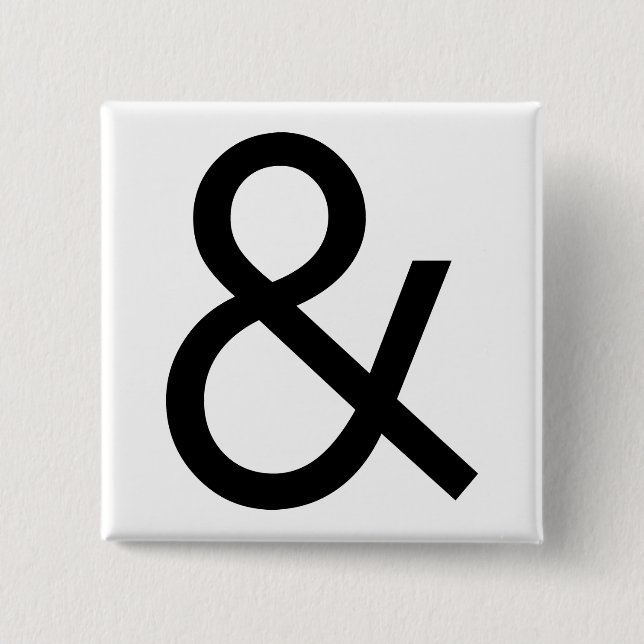 Ampersand - svart knapp (Framsida)
