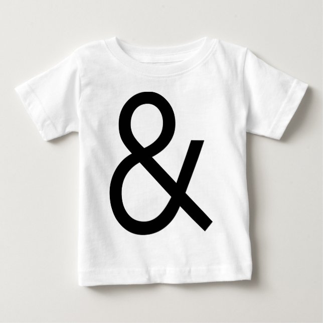 Ampersand - svart ljus t-shirt (Framsida)