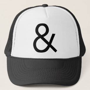 Ampersand - svart ljus truckerkeps