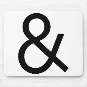 Ampersand - svart musmatta