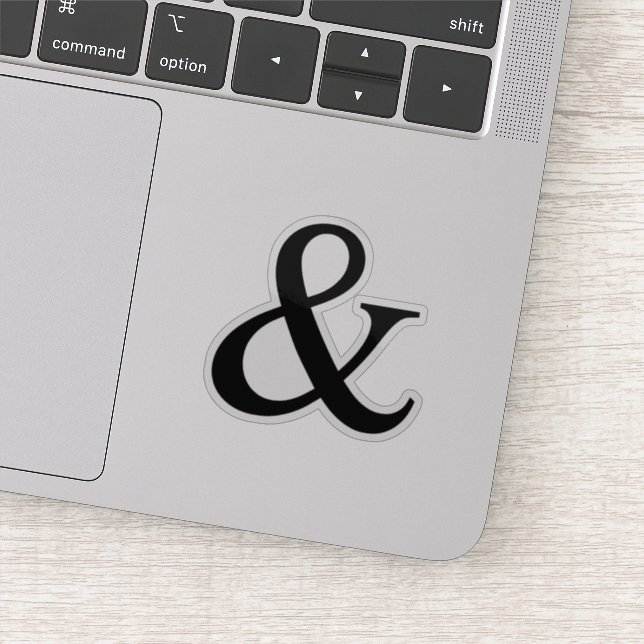 Ampersand-tecken Klistermärken (Detalj)