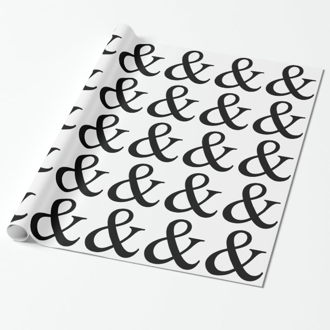 Ampersand-tecken Presentpapper (Utrullad)