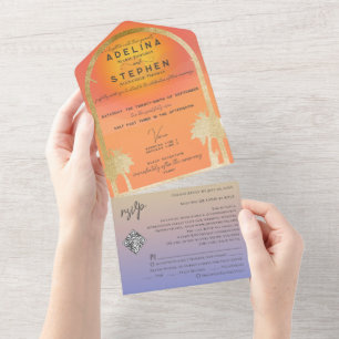 Ampersand Tropical Beach Sunset Handflatan OSA QR-