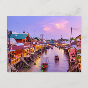 Amphawa flytande marknad vykort