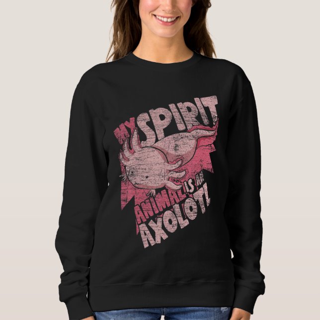 Amphibian mitt andningsdjur är en Axolotl Axolotl T Shirt (Framsida)