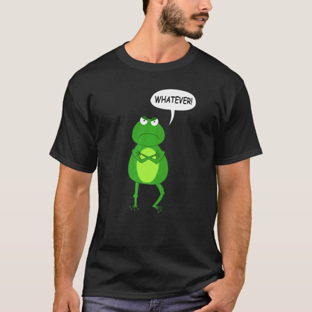Amphibian Toad Spelar ingen roll Påstående Frog T Shirt (Framsida)