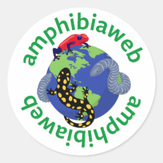 amphibiaweb-logotyp-dekal runt klistermärke