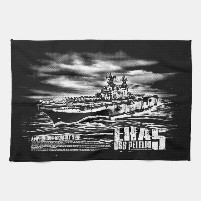 Amphibious Attault frakt Peleliu Dawsonsf kitching Kökshandduk (Horisontell)