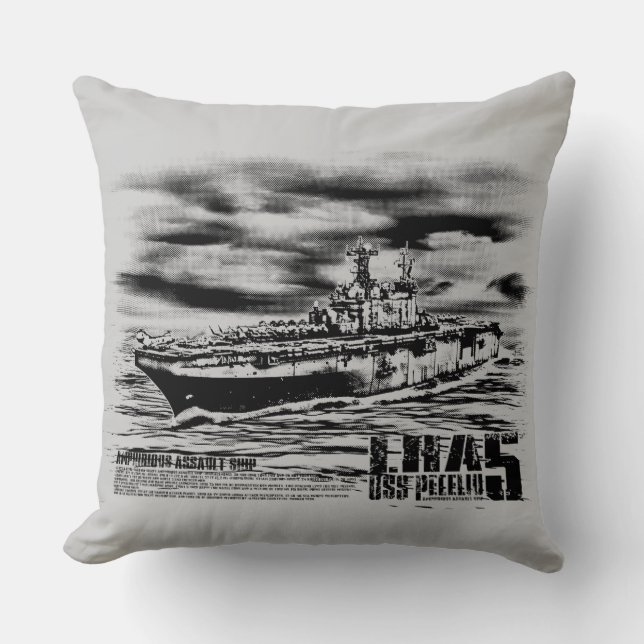 Amphibious Attault frakt Peleliu Dawsonsf throwpil Kudde (Framsida)