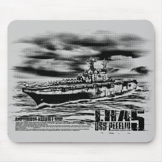 Amphibious Attault frakt Peleliu Mousepad Musmatta (Framsidan)
