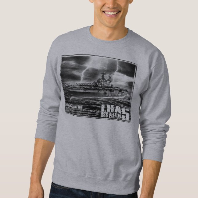 Amphibious Attault frakt Peleliu Shirt Lång Ärmad Tröja (Framsida)