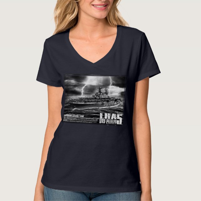 Amphibious Attault frakt Peleliu Shirt Tee (Framsida)