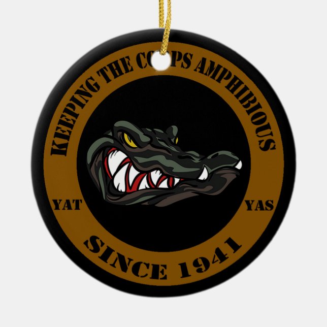 Amphibious efter 1941 julgransprydnad keramik (Framsidan)