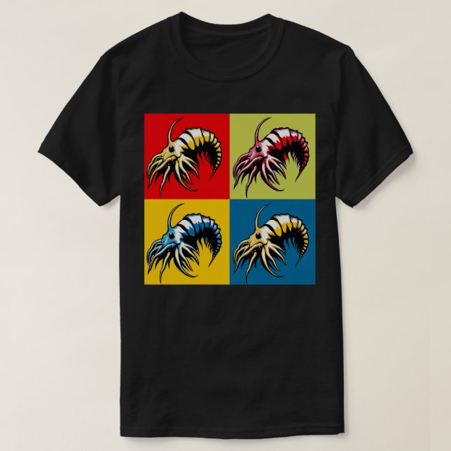 Amphipod Sponge Art Coola under vatten T Shirt (Design framsida)