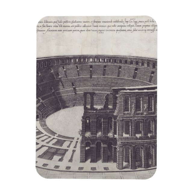 Amphiteater i Verona vid Piazza Bra Magnet (Vertikal)